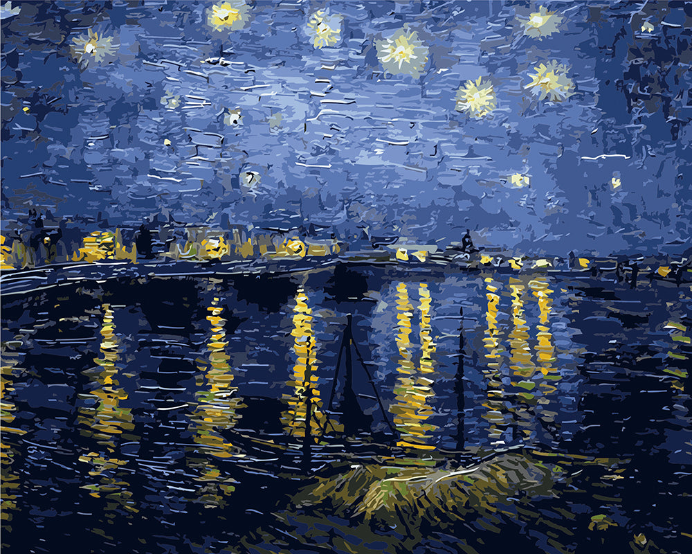 Starry Night Over the Rhone design