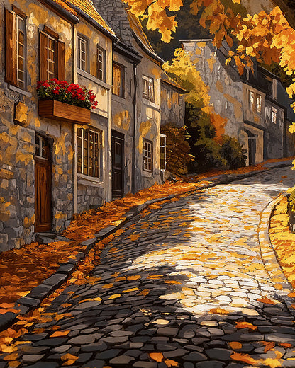 Autumn Cobblestones design