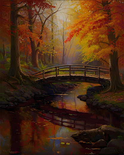 Autumn Forest Bridge design